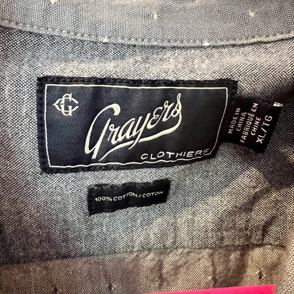 Grayer long sleeve casual button up; size XL - Picture 2 of 2